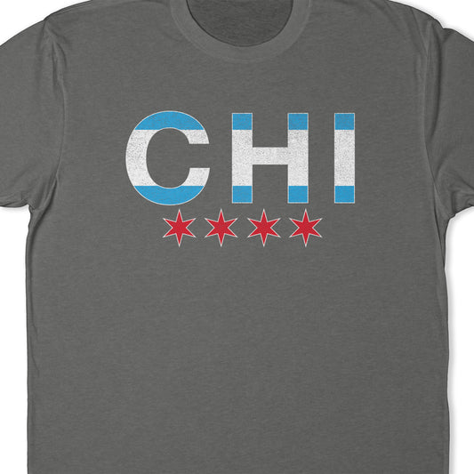 CHI T-Shirt – Chicago, IL Flag
