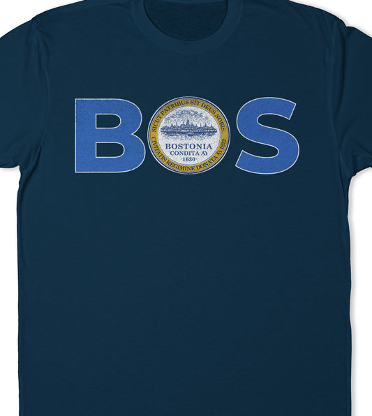 Boston T-Shirt - Boston, MA Flag