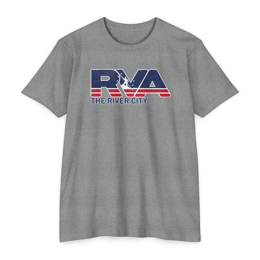 RVA “The River City” T-Shirt – Richmond, VA Flag Design